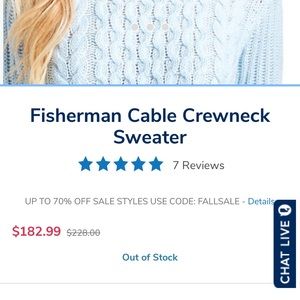 Fisherman’s cable net sweater